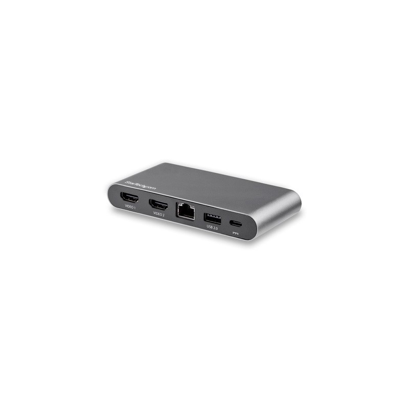 CONCENTRADOR MULTIPUERTOS USB-C STAR TECH A8402EE PARA DOS PANTALLAS HDMI 4K