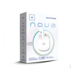 AUDIFONOS INALAMBRICO STF NOVA ST-E19771 COLOR BLANCO