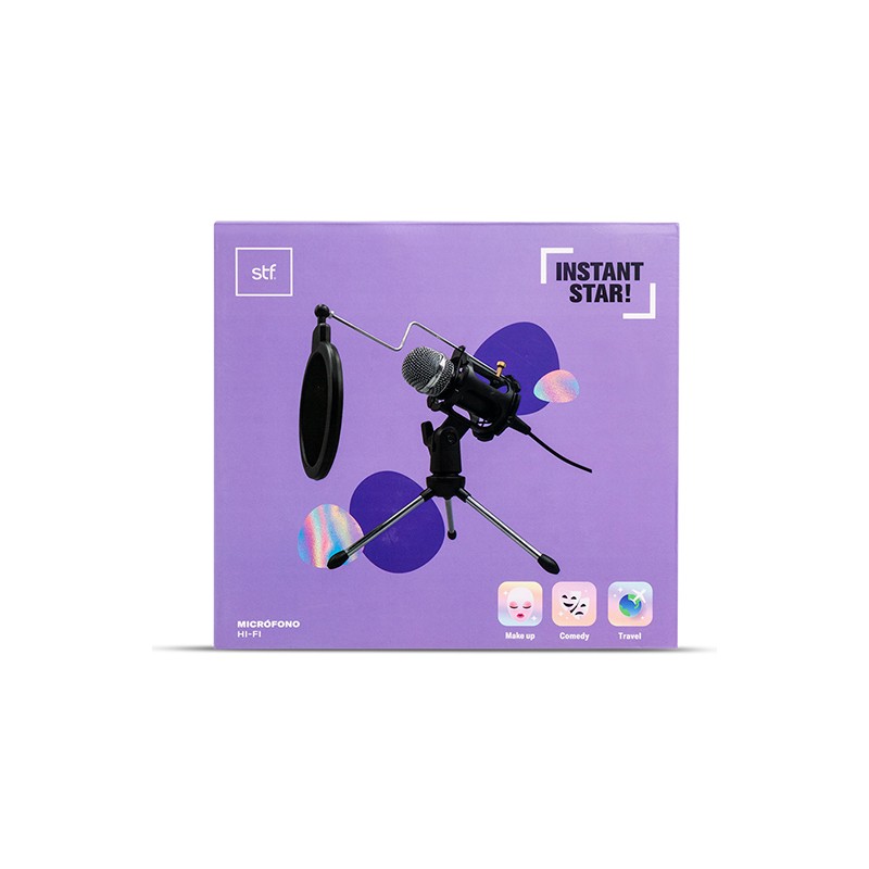 MICROFONO HI FI STF INSTANT STAR ST-A19207 PARA INFLUENCERS O BLOGERS
