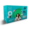KIT BLOGGER STF INSTANT STAR ST-P58556 CON MICROFONO, ARO DE LUZ Y PANTALLA VERDE