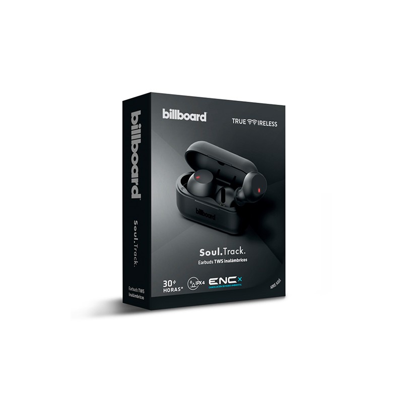 AUDIFONOS TRUE WIRELESS BILLBOARD SOUL TRACK BB-E19818 COLOR GRAFITO
