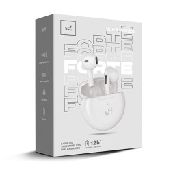 AUDIFONOS TRUE WIRELESS STF FORTE ST-E19733 GRIS CLARO