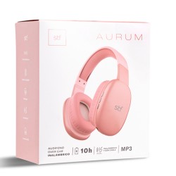 AUDIFONO DIADEMA TRUE WIRELESS STF AURUM SF-H16437 COLOR ROSA