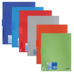 FOLDER BARRILITO CARTA F-02Q CON CLIP DE SUJECION Y CAPACIDAD PARA 30 HOJAS