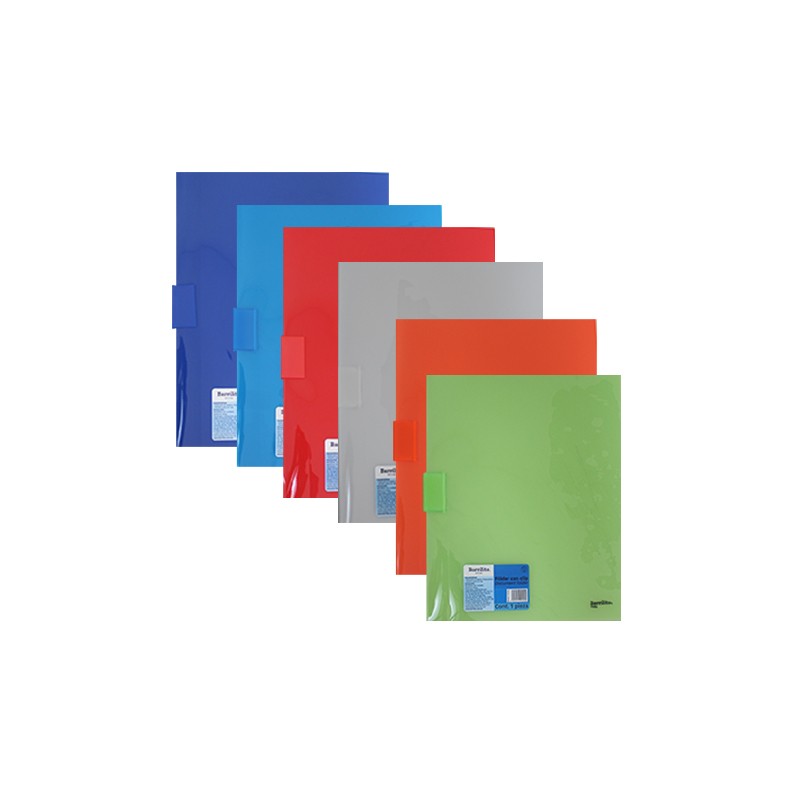 FOLDER BARRILITO CARTA F-02Q CON CLIP DE SUJECION Y CAPACIDAD PARA 30 HOJAS