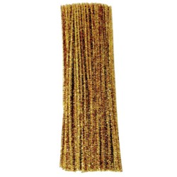 LIMPIAPIPAS METALICO BARRILITO PO18 ORO BOLSA CON 100