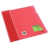 FOLDER CON BARRA BARRILITO QC1R ROJO TRANSPARENTE