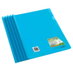 FOLDER CON BARRA BARRILITO QC1Z AZUL TRANSPARENTE