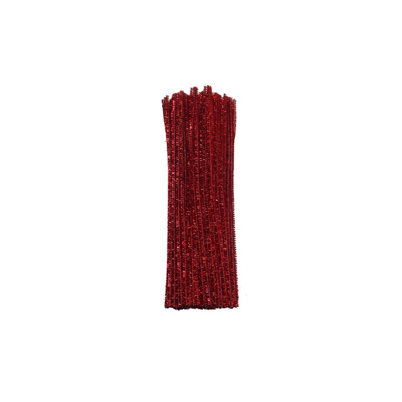 LIMPIAPIPAS METALICO BARRILITO PO21 ROJO BOLSA CON 100