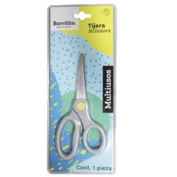 TIJERA BARRILITO ACERO INOXIDABLE 5 PULGADAS T-5 PARA USO EN OFICINA Y COSTURA