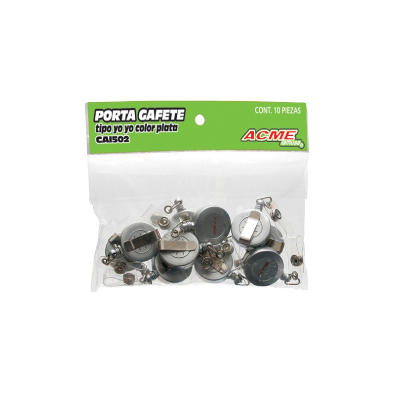 BROCHE YOYO PARA GAFETTE ACME CAI502 BOLSA CON 10 PIEZAS