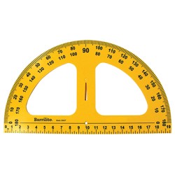 TRANSPORTADOR PARA PIZARRON BARRILITO S007 PLÁSTICO 180° 50 CMS.