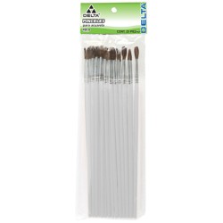 PINCEL PARA ACUARELA DELTA PD9 9 PAQUETE CON 25