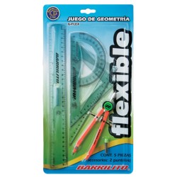 ESTUCHE DE  GEOMETRIA BARRILITO IRROMPIBLE G-FLEX