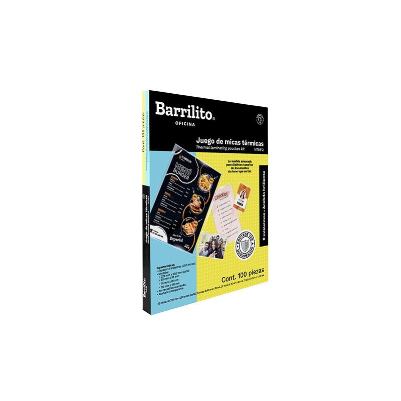 MICA PARA ENMICADORA BARRILITO MT8812 8ML CON 4 TAMANOS DIFERENTES KIT CON 100