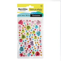 PIEDRAS CORAZON CON ADHESIVO BARRILITO PC8799 18.2GRAMOS