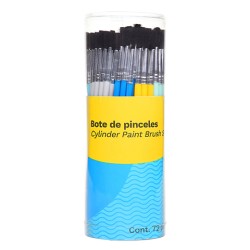 PINCEL ESCOLAR BARRILITO KPE6 CON 72 PINCELES CALIBRES DIFERENTES DEL 1 AL 6