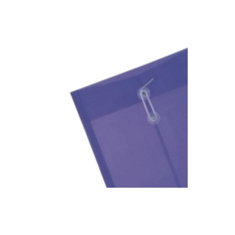 SOBRE PLASTICO CON RONDANA BARRILITO 120VOA OFICIO VERTICAL AZUL