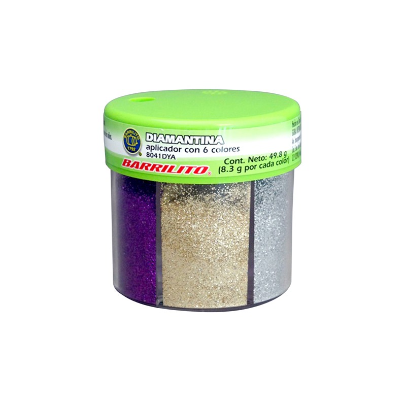DIAMANTINA BARRILITO 8041DYA BOTE APLICADOR CON 6 COLORES