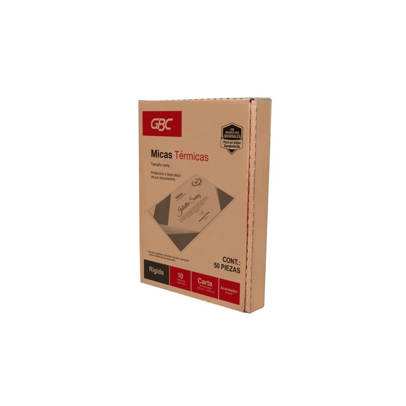 MICA PARA ENMICADORA CARTA GBC M130251 10 ML CAJA CON 50