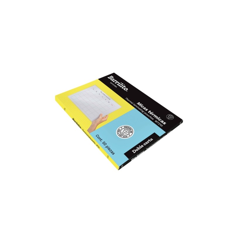 MICA PARA ENMICADORA DOBLE CARTA BARRILITO MT210 8 ML CAJA CON 50
