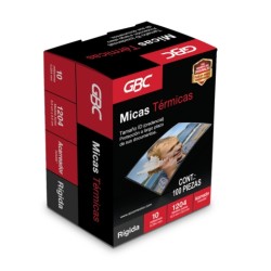 MICA PARA ENMICADORA 6.5X9.5 CMS GBC M130131 10 ML CAJA CON 100