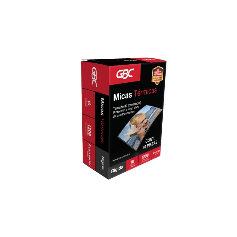 MICA PARA ENMICADORA 11.5X8 CMS GBC M130226 10 ML CAJA CON 100
