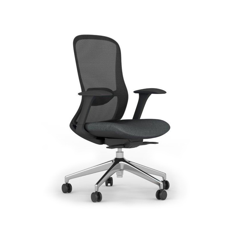 SILLA EJECUTIVA OMNIA VERSA AL-2627 RESPALDO MALLA NEGRO