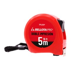 FLEXOMETRO DOBLE IMPRESION BELLOTA 5 MTS. X 19 MM.