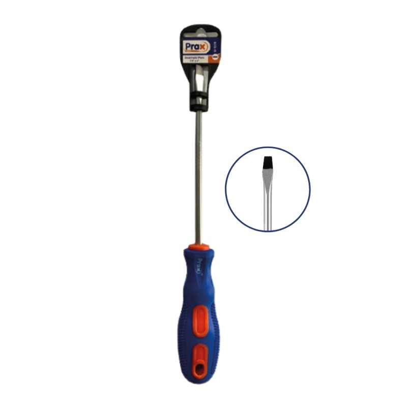 DESARMADOR PRAX TOOLS PLANO 1/4 X 6"