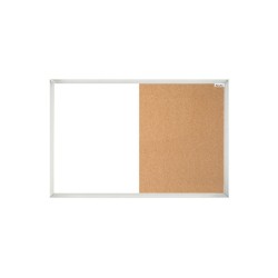 PIZARRON MIXTO BLANCO/CORCHO ALFRA WHITE STAR 40X60 CENTIMETROS