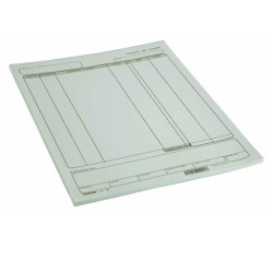 FORMA TECNOFORM  101 POLIZA DIARIO (ESCRITURA A MAQUINA) CARTA BLOCK CON 50 HOJAS