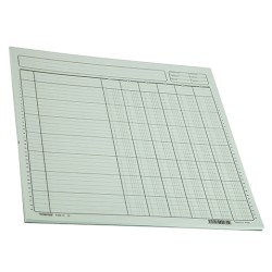 FORMA TECNOFORM  706-C TABULAR CARTA  6 COLUMNAS Y CONCEPTO BLOCK CON 50 HOJAS