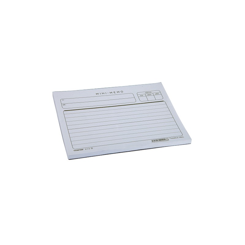 FORMA TECNOFORM  212 MINI-MEMO 1/4 CARTA BLOCK CON 50 HOJAS