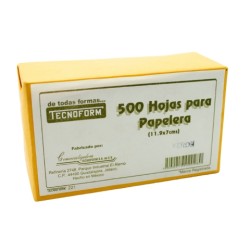 FORMA TECNOFORM  221 HOJAS PARA PAPELERA 11.9X7 CMS. PAQUETE CON 500