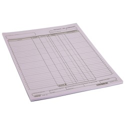 FORMA TECNOFORM  304 REPORTE DE COBRANZA CARTA BLOCK CON 25 JUEGOS