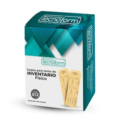 FORMA TECNOFORM  512 TARJETA PARA TOMA DE INVENTARIO FISICO PAQUETE CON 500