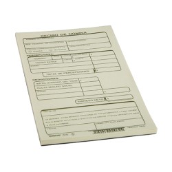 FORMA TECNOFORM  610 RECIBO DE NOMINA 1/4 OFICIO BLOCK CON 25 JUEGOS