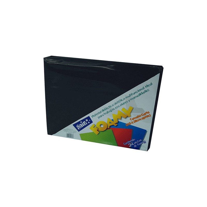 HOJA FOMI TAMAÑO CARTA 477331 NEGRO #31 28X21.5CM PAQUETE CON 24