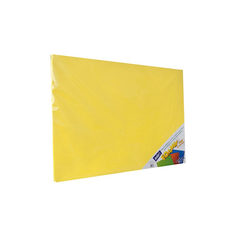 HOJA FOMI SAIRA LISO 43X56 CMS 477317 AMARILLO CANARIO #17 PAQUETE CON 10 PIEZAS