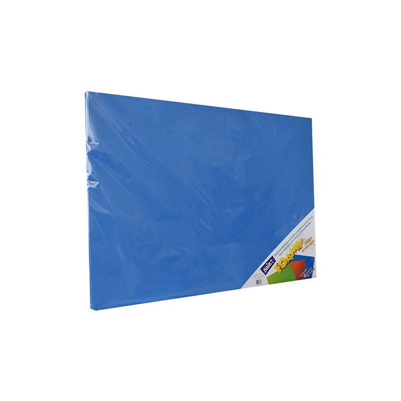 HOJA FOMI SAIRA LISO43X56 CMS 477326 AZUL REY #26 PAQUETE CON 10 PIEZAS