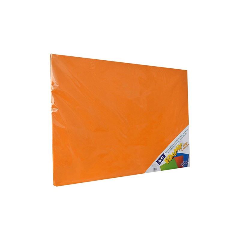 HOJA FOMI SAIRA LISO 43X56 CMS 477311 NARANJA #11 PAQUETE CON 10 PIEZAS