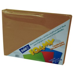 HOJA FOMI SAIRA LISO TAMAÑO CARTA 477215  CAFE #15 28 X 21.5 PAQUETE CON 24 PIEZAS
