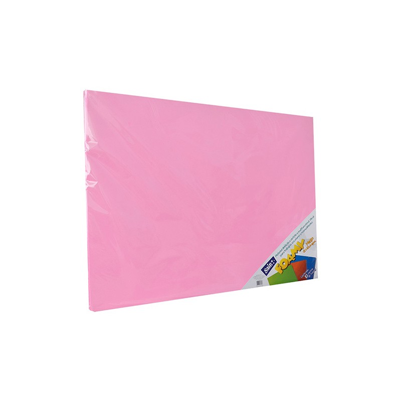 HOJA FOMI SAIRA LISO 43X56 CMS 477303 ROSA #03 PAQUETE CON 10 PIEZAS