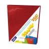 HOJA FOMI SAIRA DIAMANTADO TAMAÑO CARTA 478001 ROJO #01 PAQUETE CON 10 PIEZAS