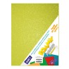 HOJA FOMI SAIRA DIAMANTADO TAMAÑO CARTA 478035 AMARILLO IRISADO #35 PAQUETE CON 10