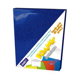 HOJA FOMI SAIRA DIAMANTADO TAMAÑO CARTA 478006 AZUL REY #06 PAQUETE CON 10 PIEZAS