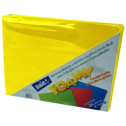 HOJA FOMI SAIRA LISO CARTA 477217 AMARILLO CANARIO #17  28X21.5 CM PAQUETE CON 24 PIEZAS