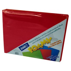 HOJA FOMI SAIRA LISO TAMAÑO CARTA 477202 ROJO BANDERA #02 28X21.5 CM PAQUETE CON 24 PIEZAS
