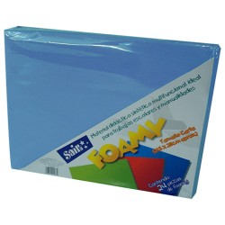 HOJA FOMI SAIRA LISO TAMAÑO CARTA 477224 AZUL CIELO #24 28X21.5 CM PAQUETE CON 24 PIEZAS
